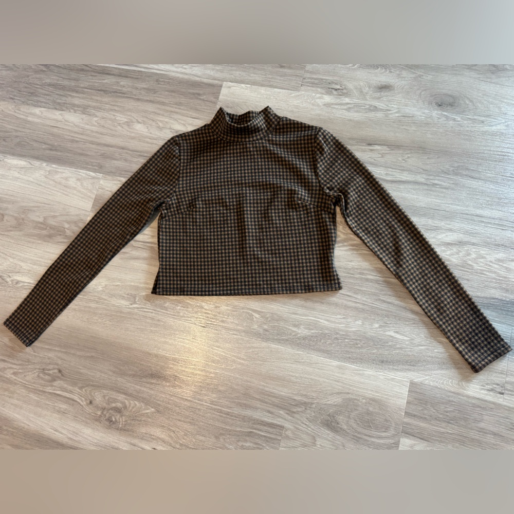 SADIE & SAGE CHECKED TOP